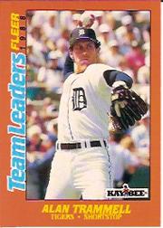 1988 Fleer Team Leaders Baseball Cards 043      Alan Trammell
